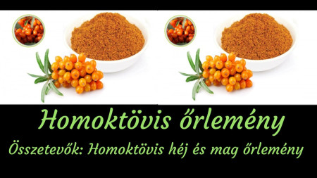 Homoktövis őrlemény